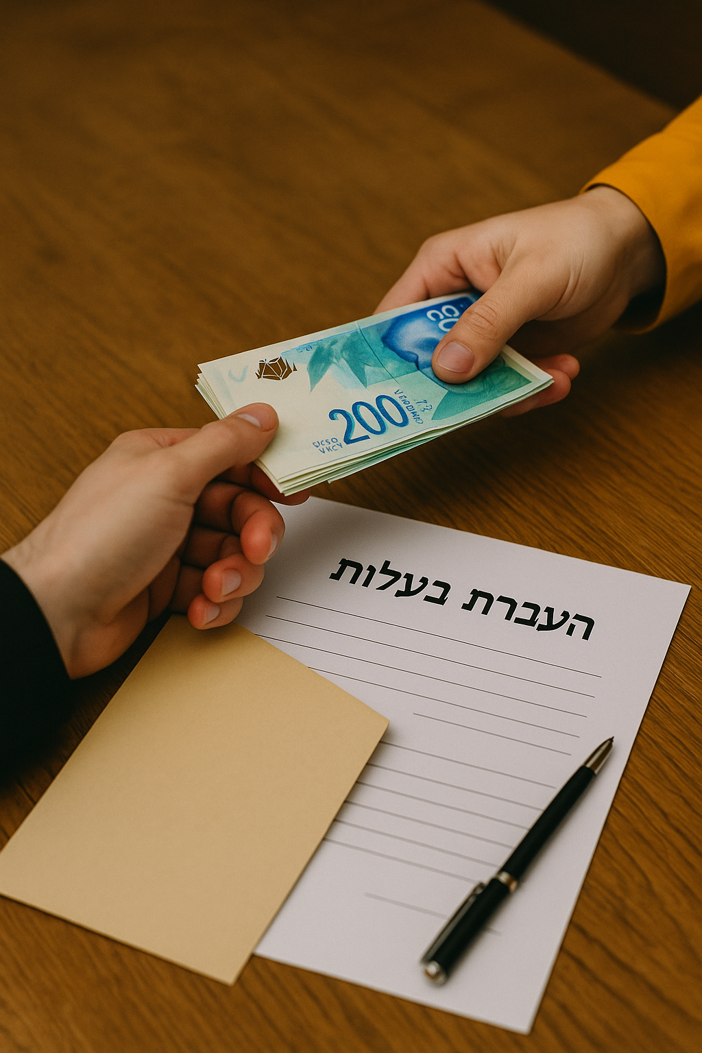 העברת בעלות ותשלום